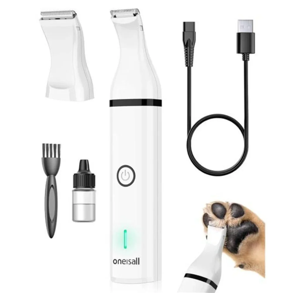 Dog Clippers with Double Blades,Cordless Small PetHair Grooming Trimmer,LowNoise